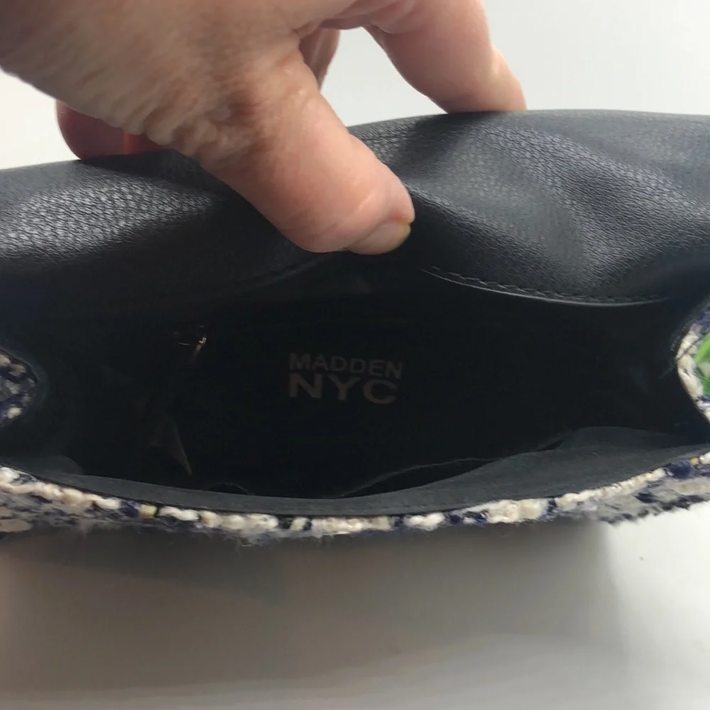 Madden NYC Boxy Top Handle Boucle Bag